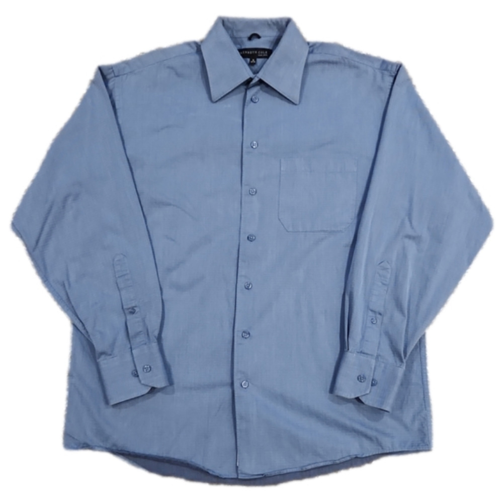 KENNETH Cole New York Blue Design Button-Up Shirt